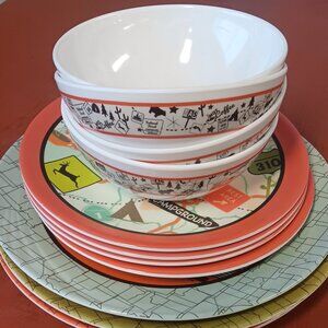 Route 66  Plastic dinner set dishes